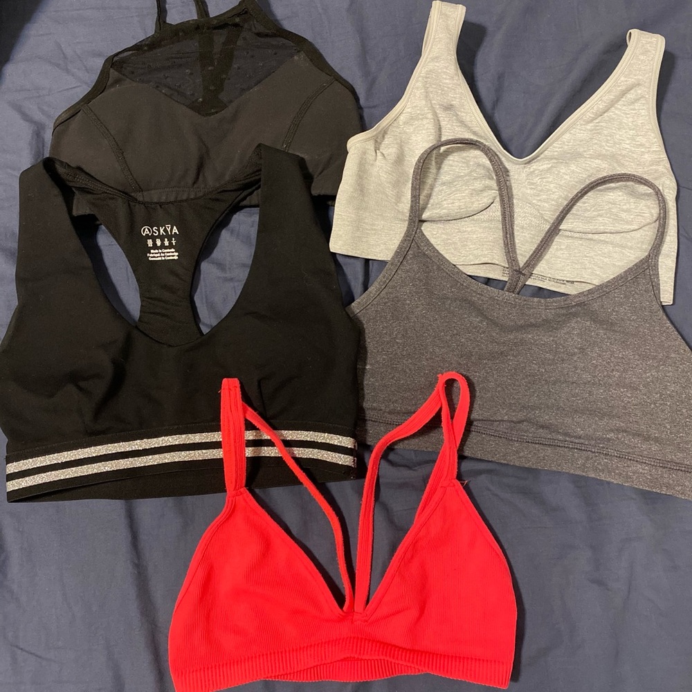 Lulu lemon sports bra free people bralette bundle